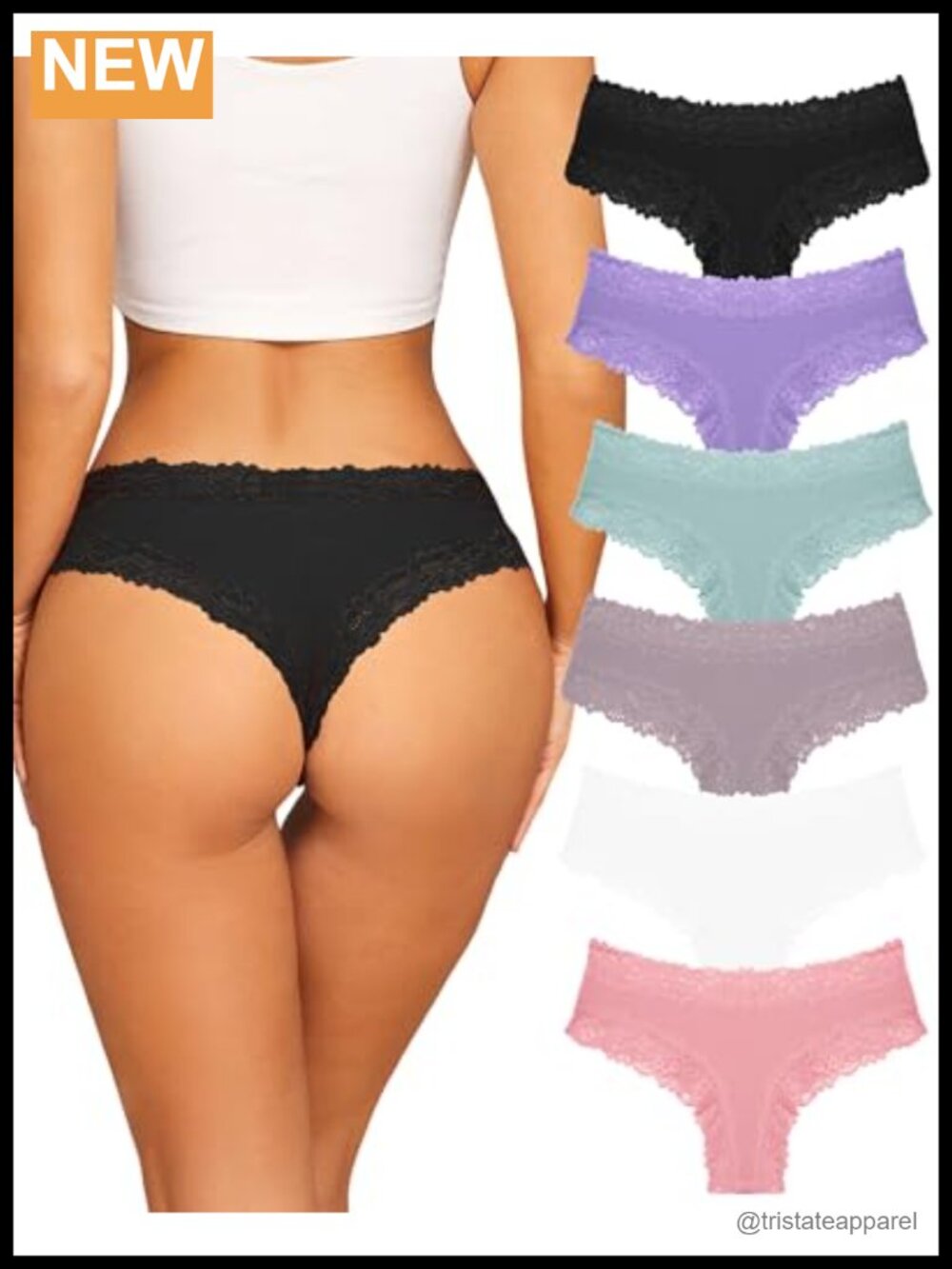 Womens Cotton Lace Hipster Panties Soft Breathable Bikini Underwear